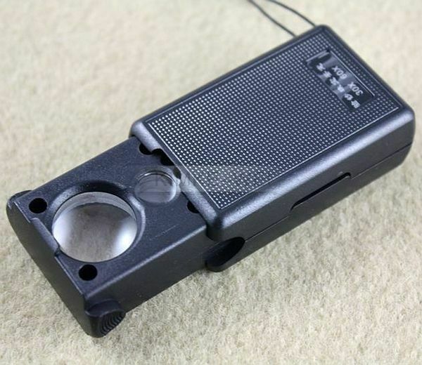 Jeweler Loupe twin Glass lens LED Magnifying Magnifier NEW