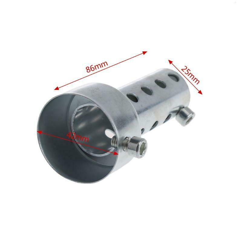 Motorcycle Exhaust Muffler Adjustable Silencer Noise Sound Eliminator 86*42MM