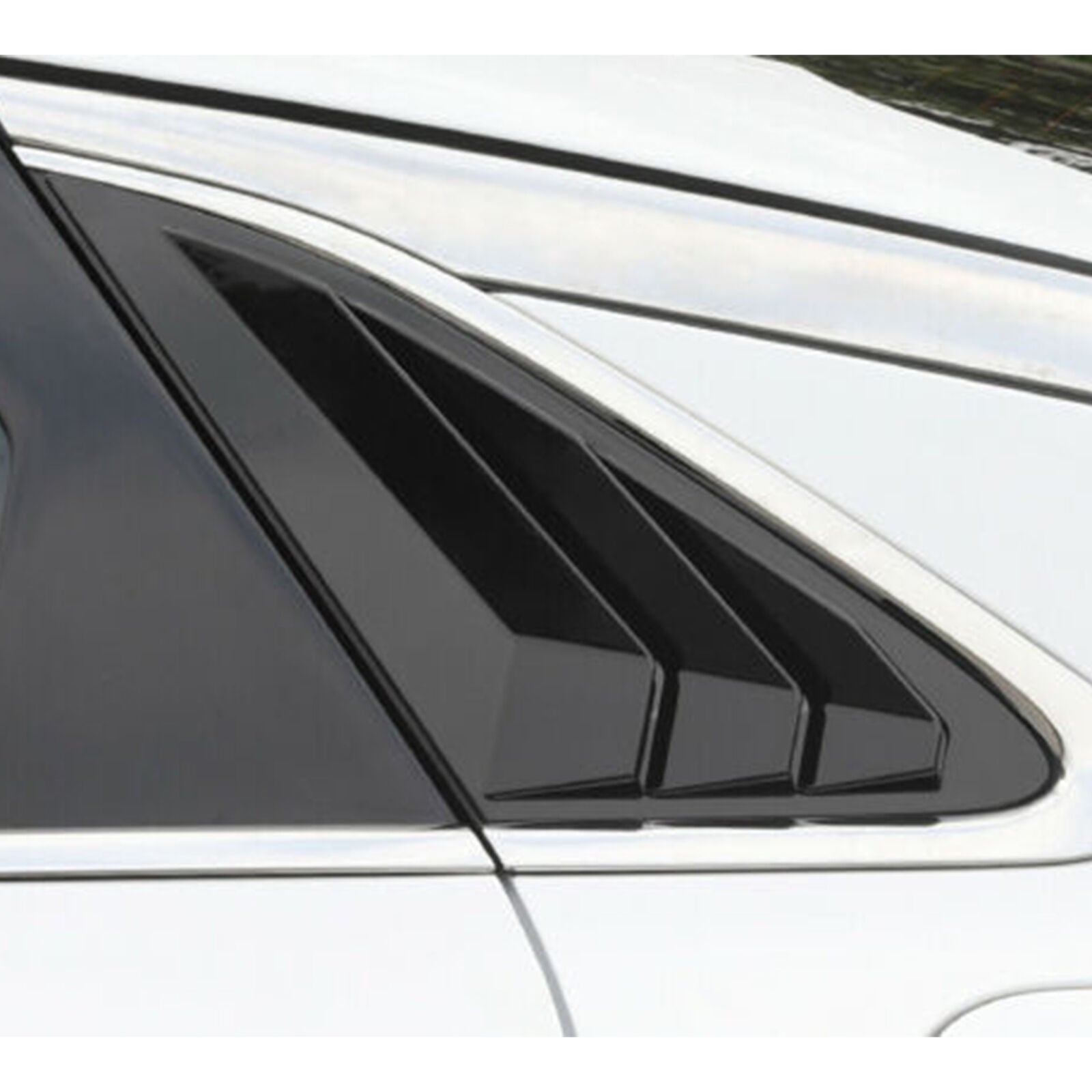 Gloss Black Side Window Louvers Air Vent Scoop Shade Cover For KIA K5 2021-2022