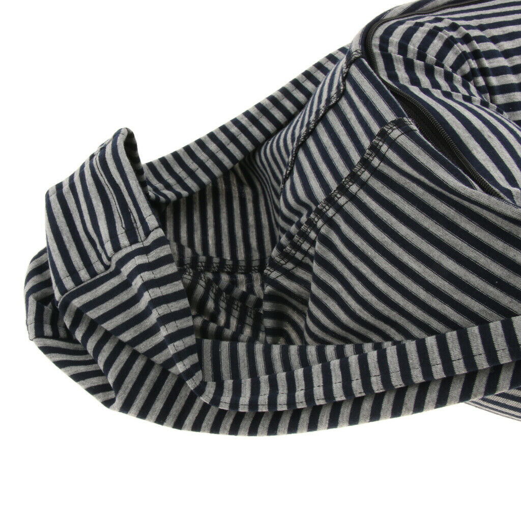 Portable Striped U Shape Memory Foam Pillow with   Hood Pillow Neck Pillow