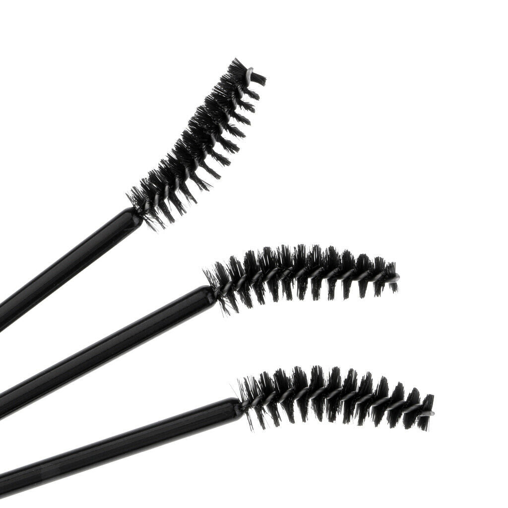 100x Disposable Eyelash Extension Brush Comb Spiral Mascara Wands Applicator