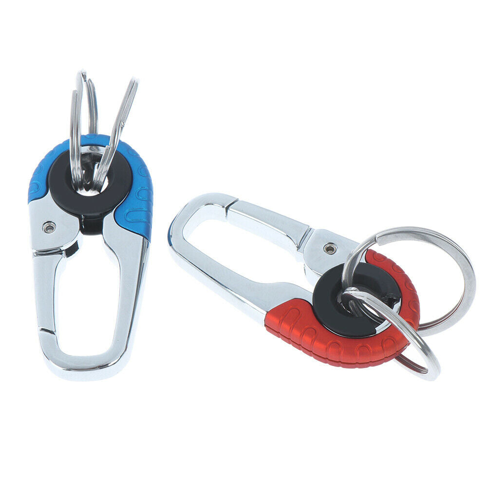 Keychain key ring hook outdoor stainless steel buckle carabiner climbing .l8