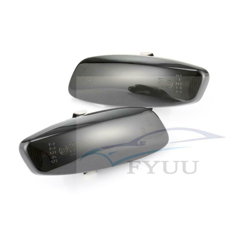 2X Dynamic Smoke Lens LED Side Marker signal Light For Peugeot 207 308 3008 5008