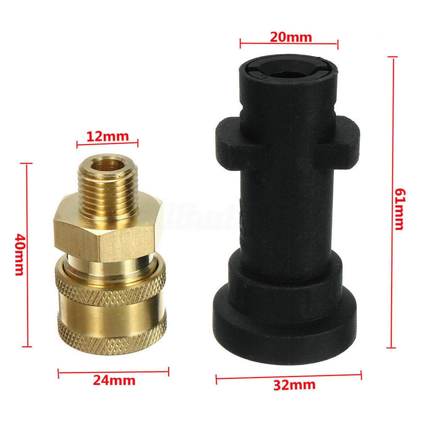For Karcher K2 K3 K4 K5 K6 K7 Bayonet Adapter Coupling to 1/4 BSP Male Screw S