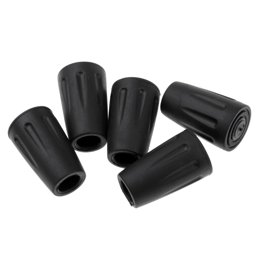 5pcs Pack Hiking Pole Replacement Tips Trekking Protector Walking Stick Head