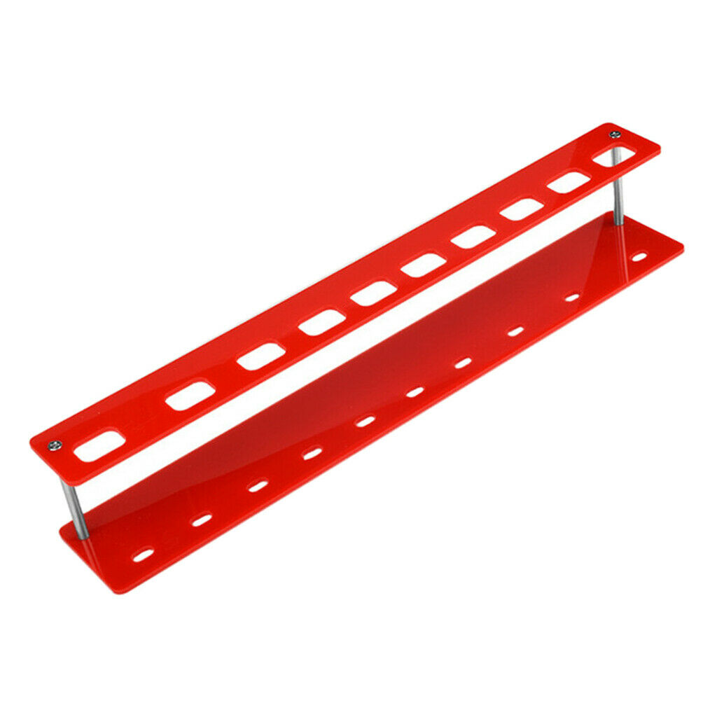 10 Holes Makeup Brushes Pencil Pen Display Stand Rack Organizer Holder Red