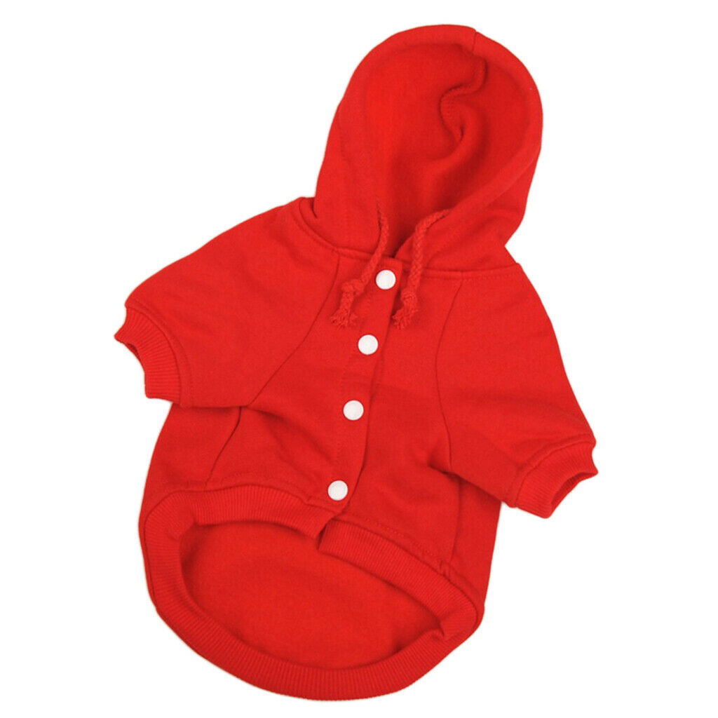 Fashionable Pet Dog Puppy Sweater Hoodie Pullover Winter Jumpsuit Red_S
