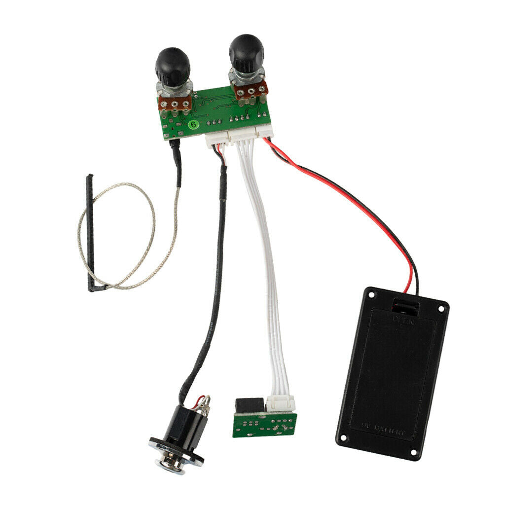 4 String Ukulele Pickup Amplifier Treble W/ 3.5mm   Connector For Ukulele