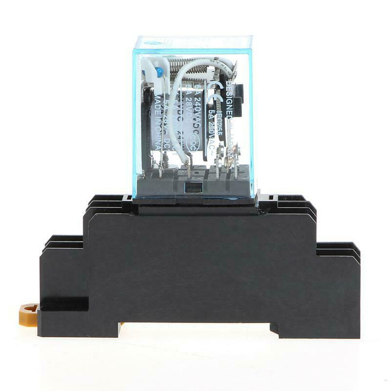 8 Pin MY2NJ Relay 24 V DC Small Relay 5A DPDT Coil With Base Socket