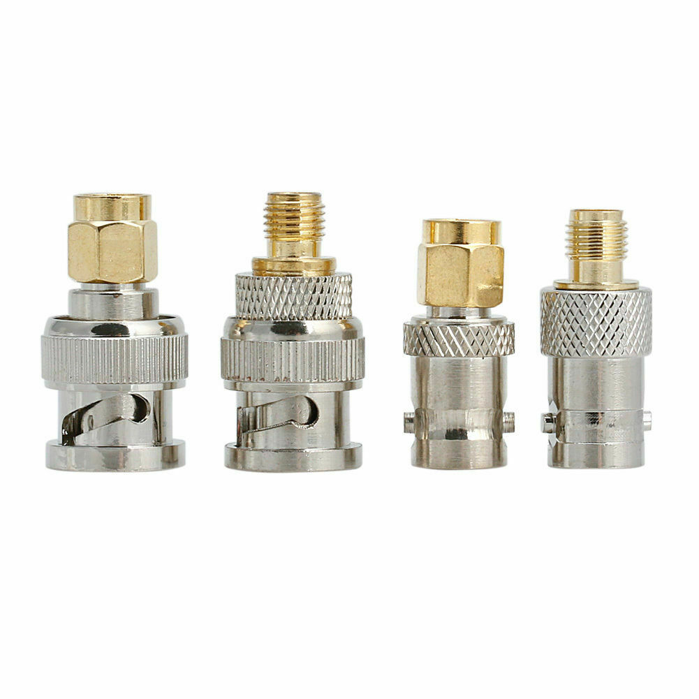 4pcs / Set BNC To SMA Type Male Female RF Connector Adapter Test Converter Kits