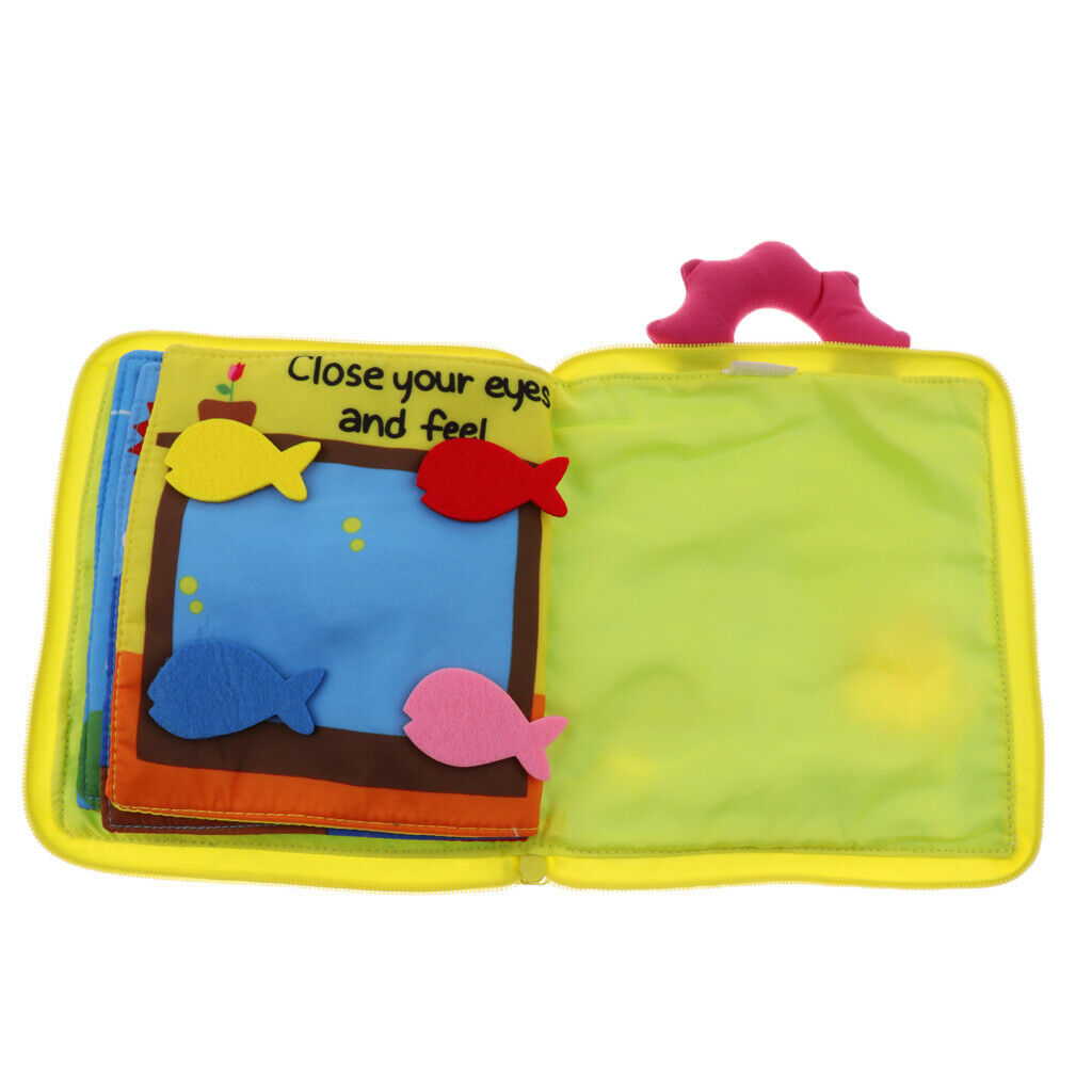Kids Soft Cloth Books Early Toys Learning to Dress Teaching Aids Colorful