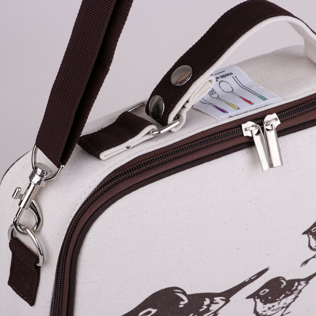 Portable Insulated Thermal Cooler Bento Lunch Box Tote Picnic Storage Bag Bird