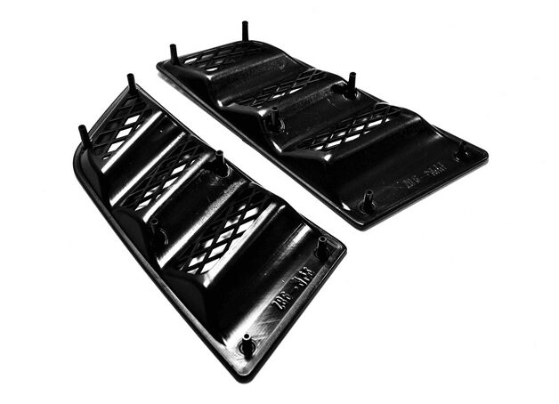 Universal Black ABS RR Type Hood Vents Scoop Bonnet Air Vents Air Flow Vent Duct