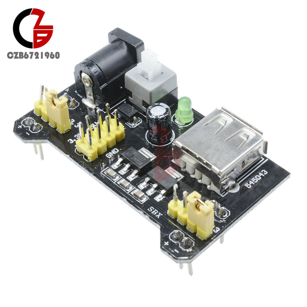 2PCS 3.3V/5V MB102 Breadboard Power Supply Module For Arduino Board