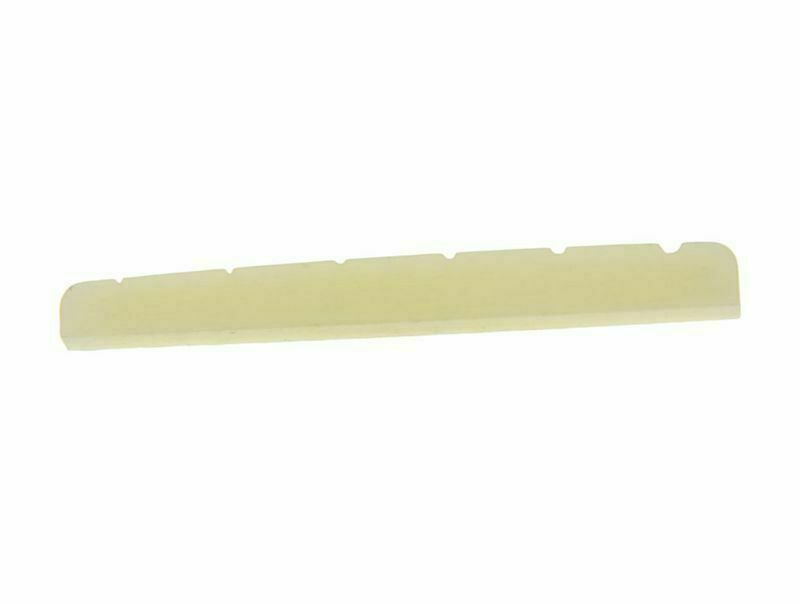 42mm Unbleached Pure Bone Nut Guitar Slotted Bone Nut for ST Tele w/ one tuner
