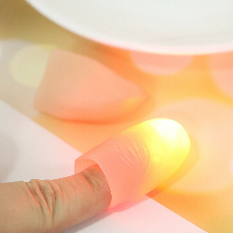 2PCS Thumbs Led Light up Toys Kids Magic Trick Props Funny Flashing Fingers G Qx