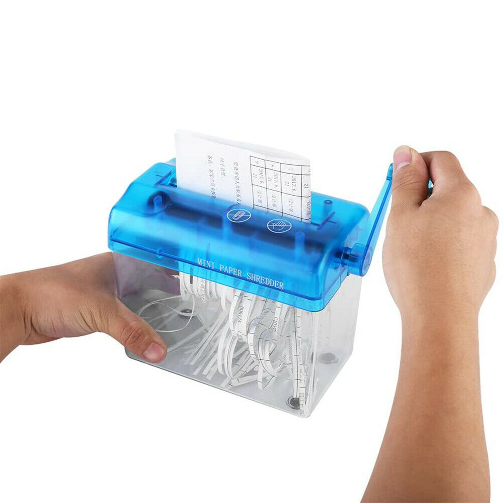 Portable Mini Shredder Manual Paper Documents Cutting Tools For Home Office