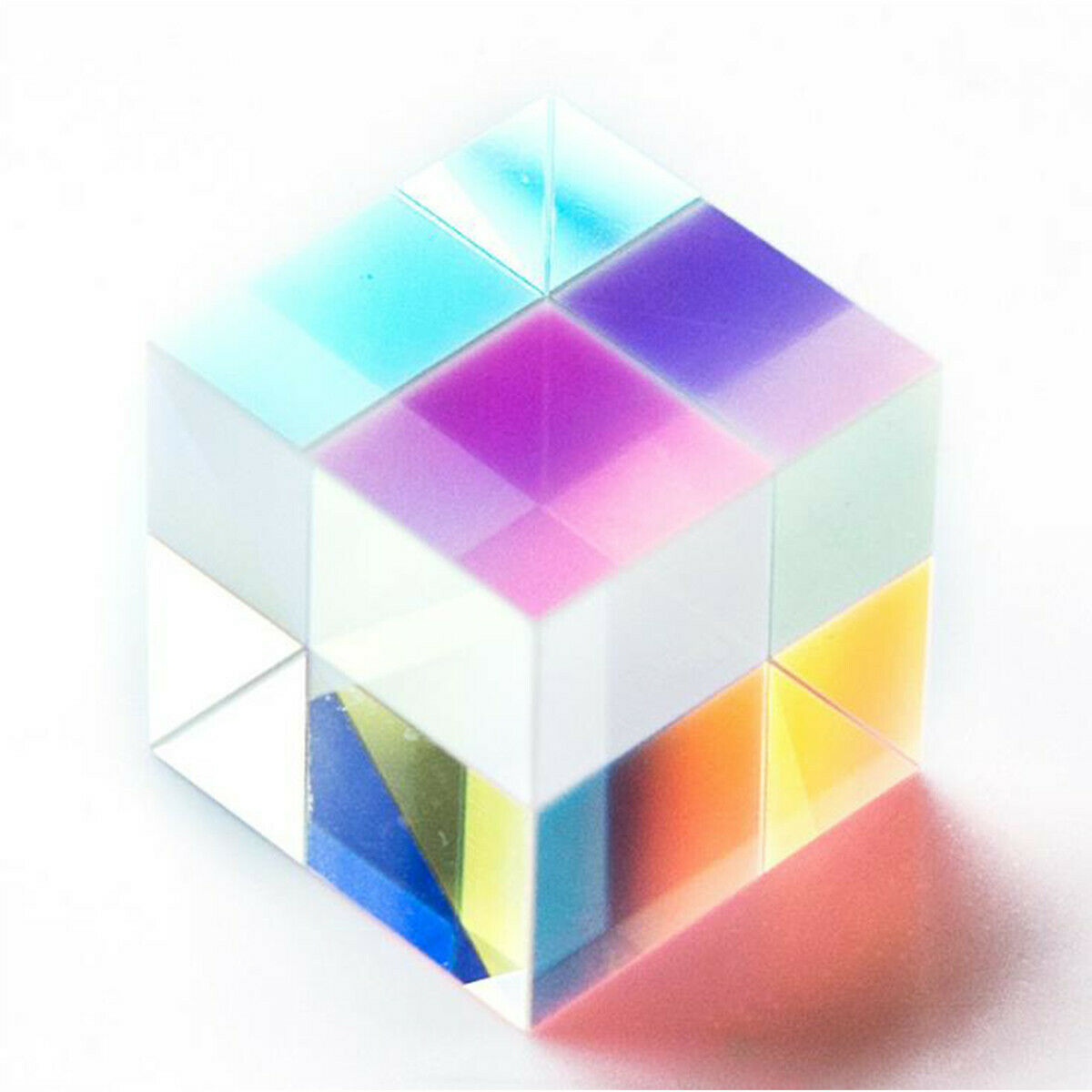18X18X18 MM Optical Glass X-cube Dichroic Cube Prism RGB Combiner Splitter Gift