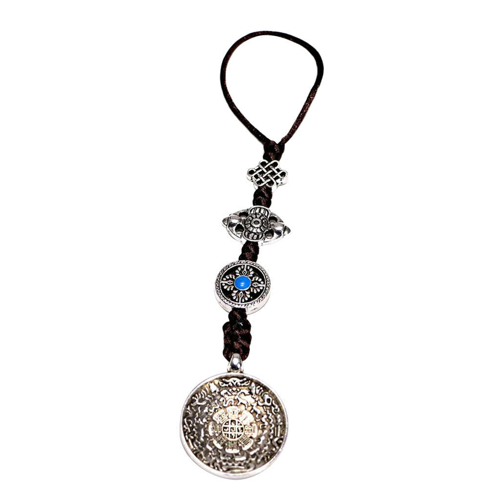 Tibetan Shamans Buddhism Eight-Trigrams Mirror Amulet Pendant