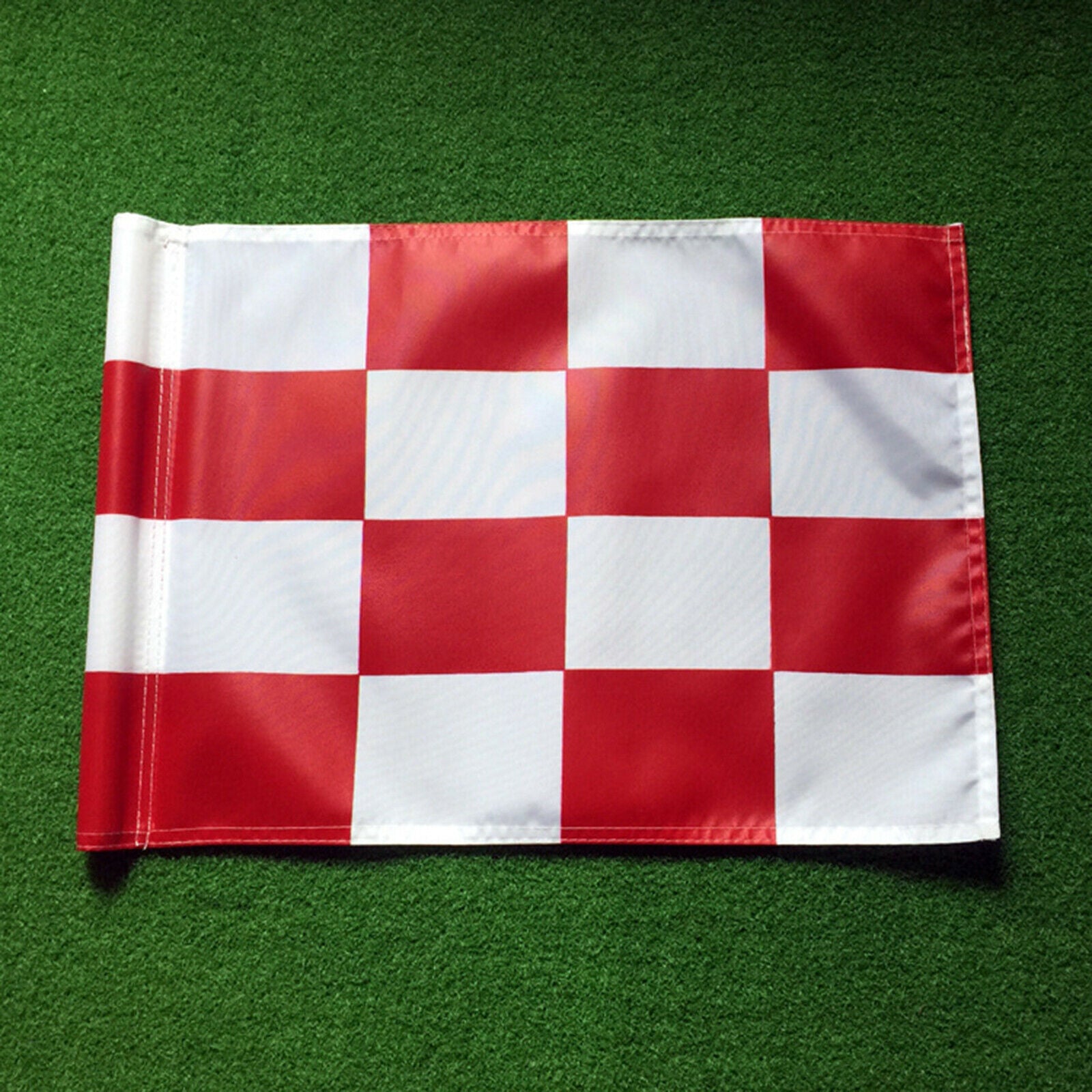 2X Golf Flag Practice Putting Green Flag Yard Nylon Golfer Outdoor Red White