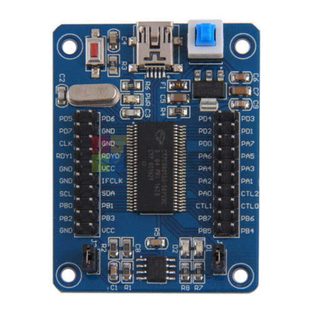 CY7C68013A-56 EZ-USB FX2LP USB2.0 Develope Board Module Logic Analyzer EEPROM AX