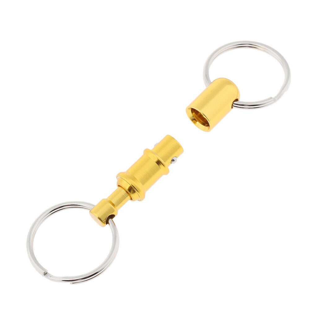 4x Quick Release Keychain Double Rings Convenient Handy Outdoor Travel
