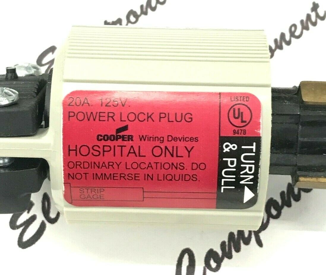 1pcs - COOPER 23056N 20A 125V Power-Lock Locking Plug