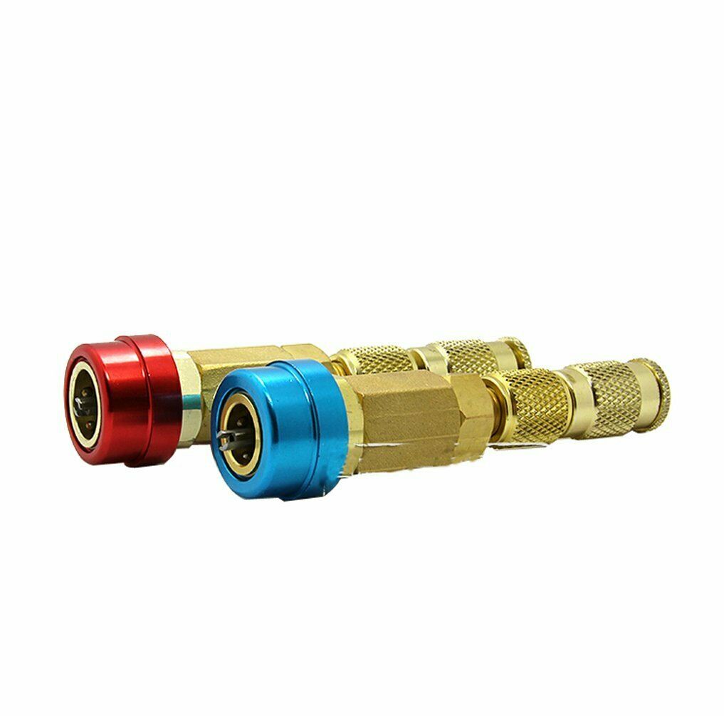 2pc Car R134a A/C Air Conditioning 1/4" SAE Valve Core Needle Quick Replace Tool