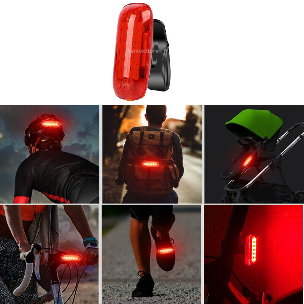 1Pcs LED Bike Brake Light Sensor Bicycle Rear Light 500mAh USB Bicycles