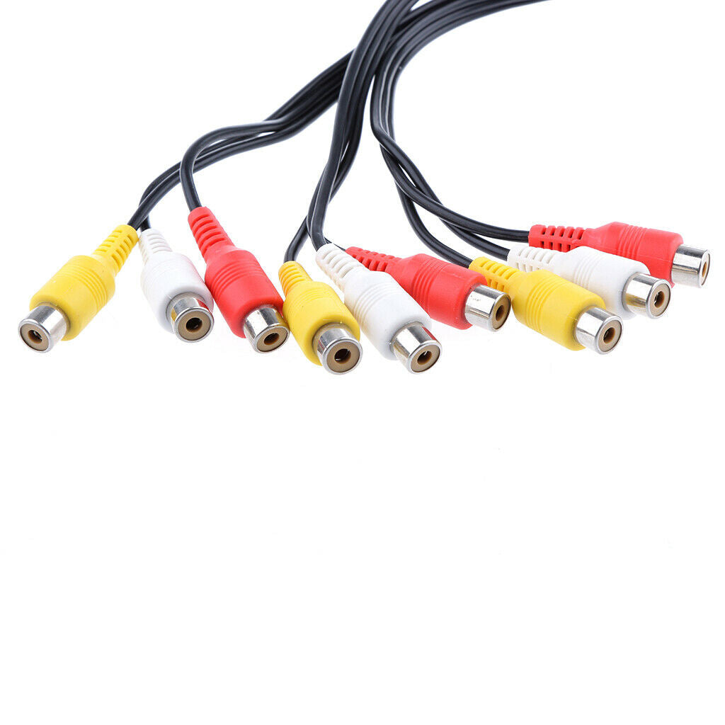 30CM AV Cable To Red White Yellow RCA Phono Audio R-&-L Video TV AV Lead