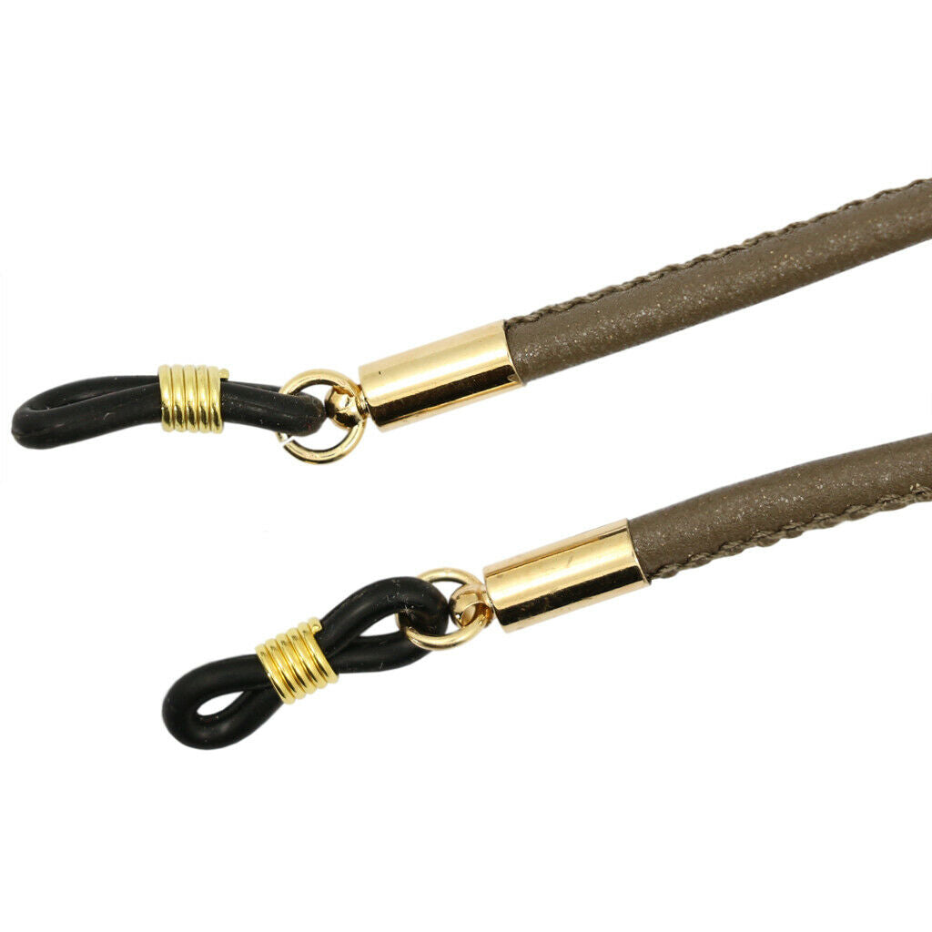 2Pcs PU Leather Cord for Eyeglasses, Reading Glasses, Sunglasses Glasses Strap
