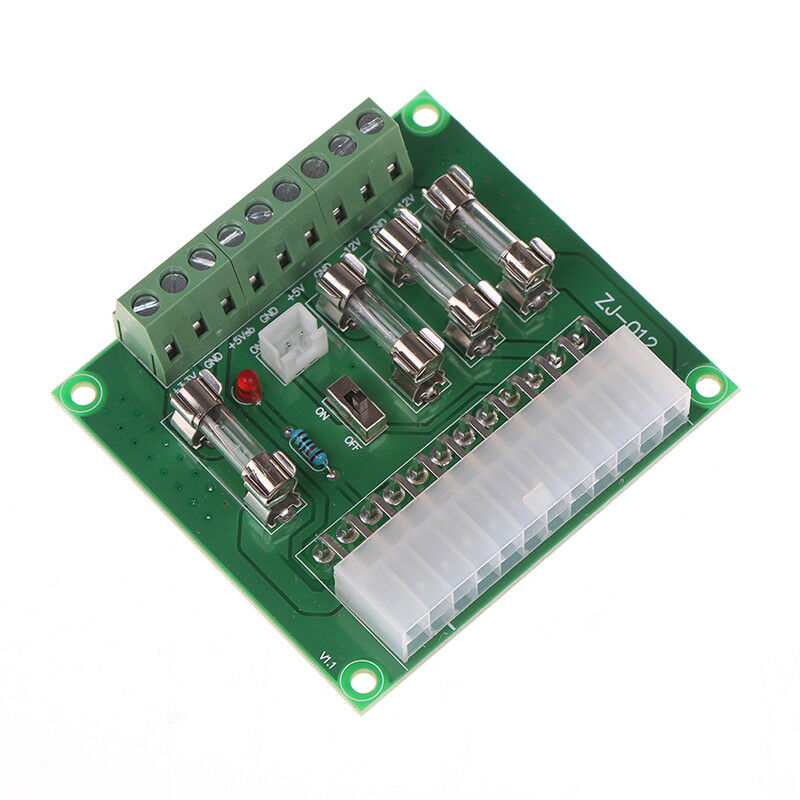 24/20-pin ATX computer pc power supply breakout board adapter extension modu.DD
