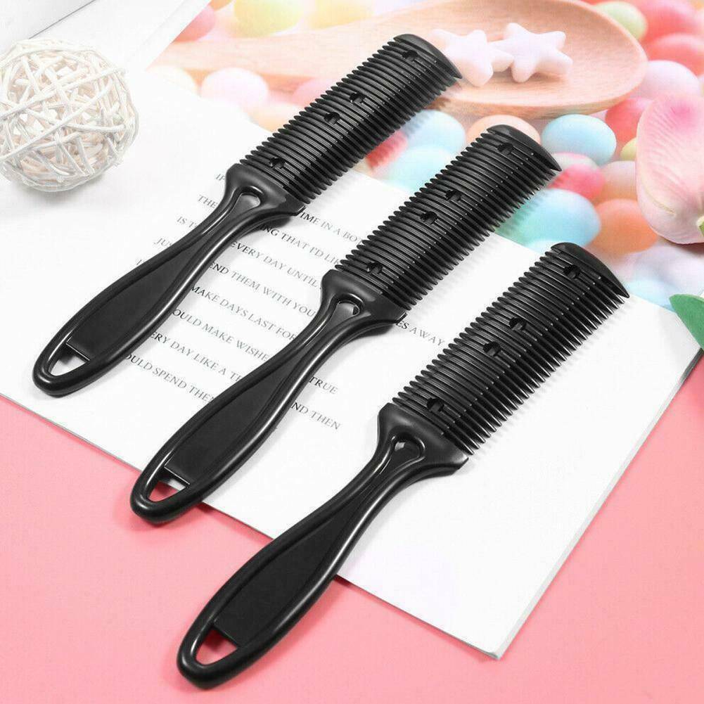 3x Hair Brush Cutter Comb Beard Trimmer Cut Thinning Slice Hair Shaper Razor Hot