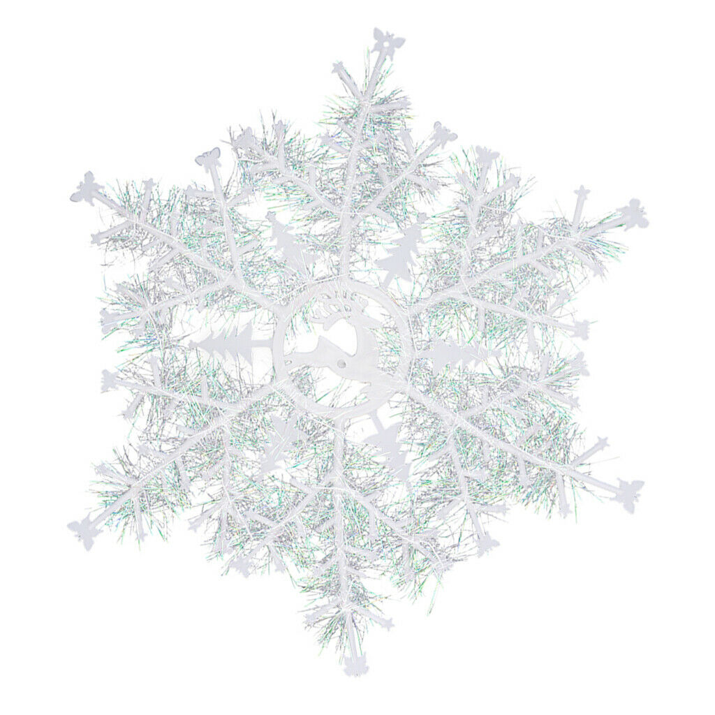 3pcs Xmas Snowflakes Pendants Christmas Tree Hanging Ornaments Party Supplies