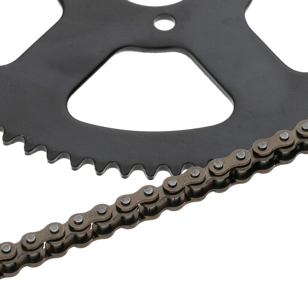 4X 25H 68 Tooth Rear Sprocket + Chain for 49cc 2 Stroke Mini Pocket Bike