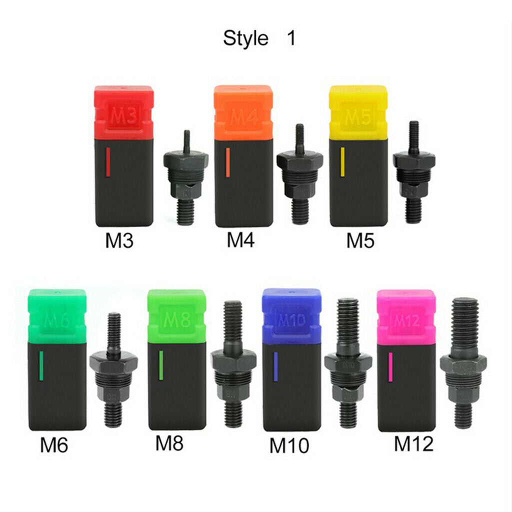 5x Hand Riveter Gun Nutsert Tool Kit SAE with Nose pieces Rivet Nut Mandrels
