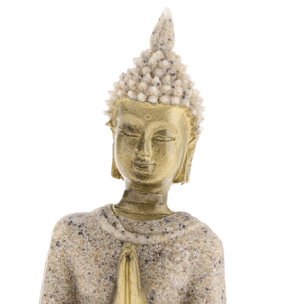 Oriental Asian Buddha Statue Sandstone Sculptures for Home Office Decoration