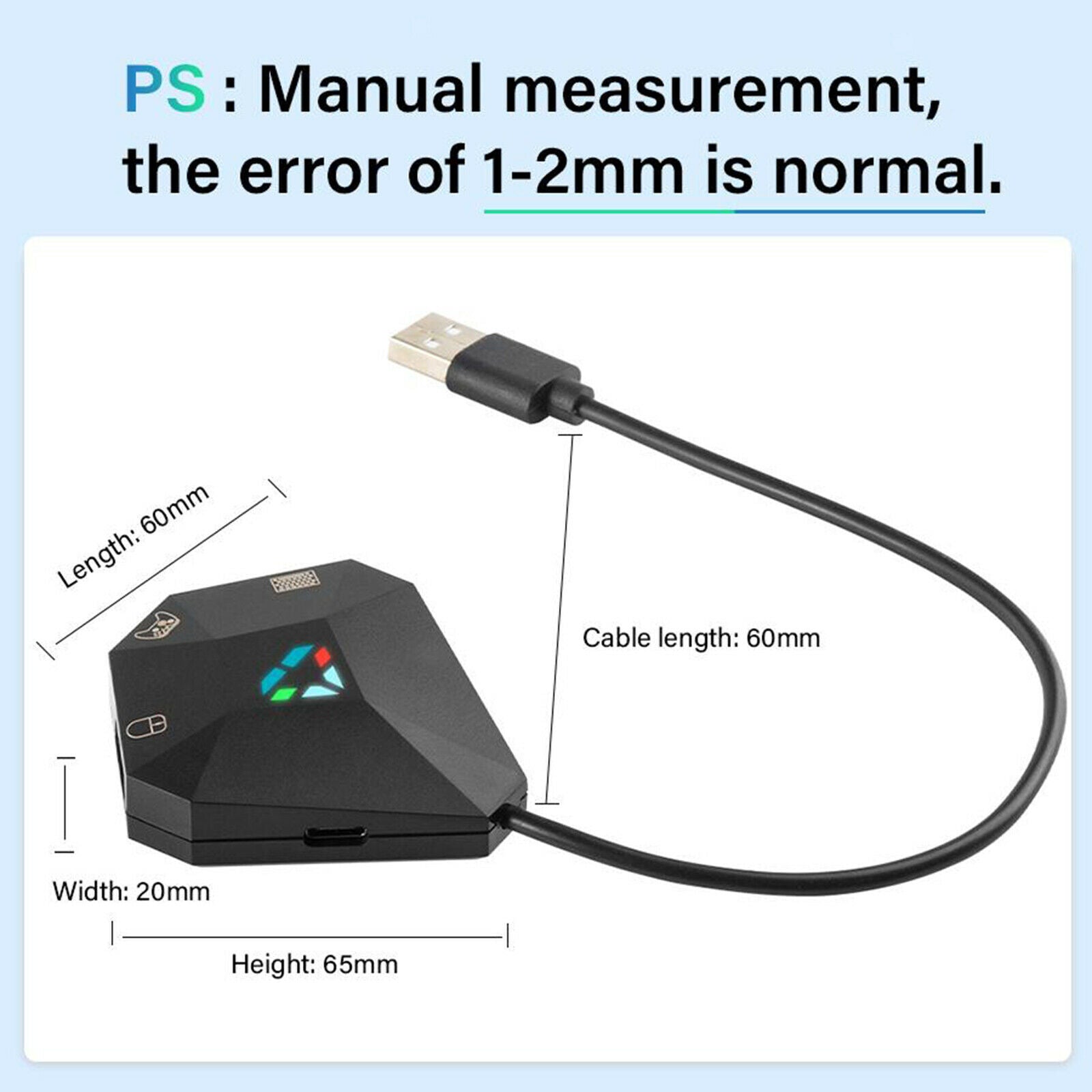 Black Keyboard and Mouse Converter Adapter N-Switch Professional Accessories