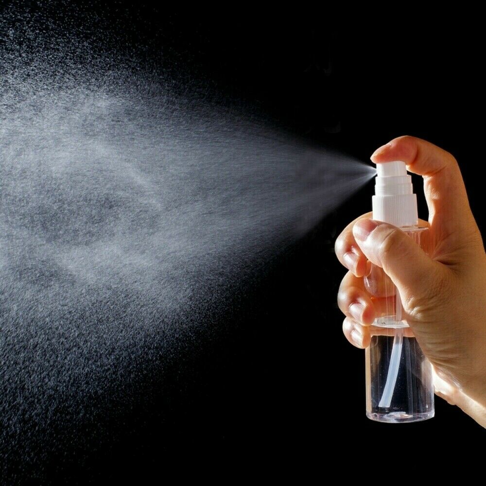 5x 60ML/2 OZ PET Clear Plastic Empty Spray Bottles Refill Mist Pump Travel Reuse
