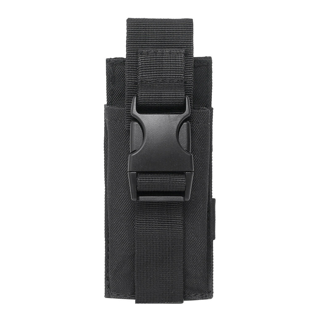 Portable Open Top Bag Flashlight Torch Holder Strap Clip Pouch Hunting Bag