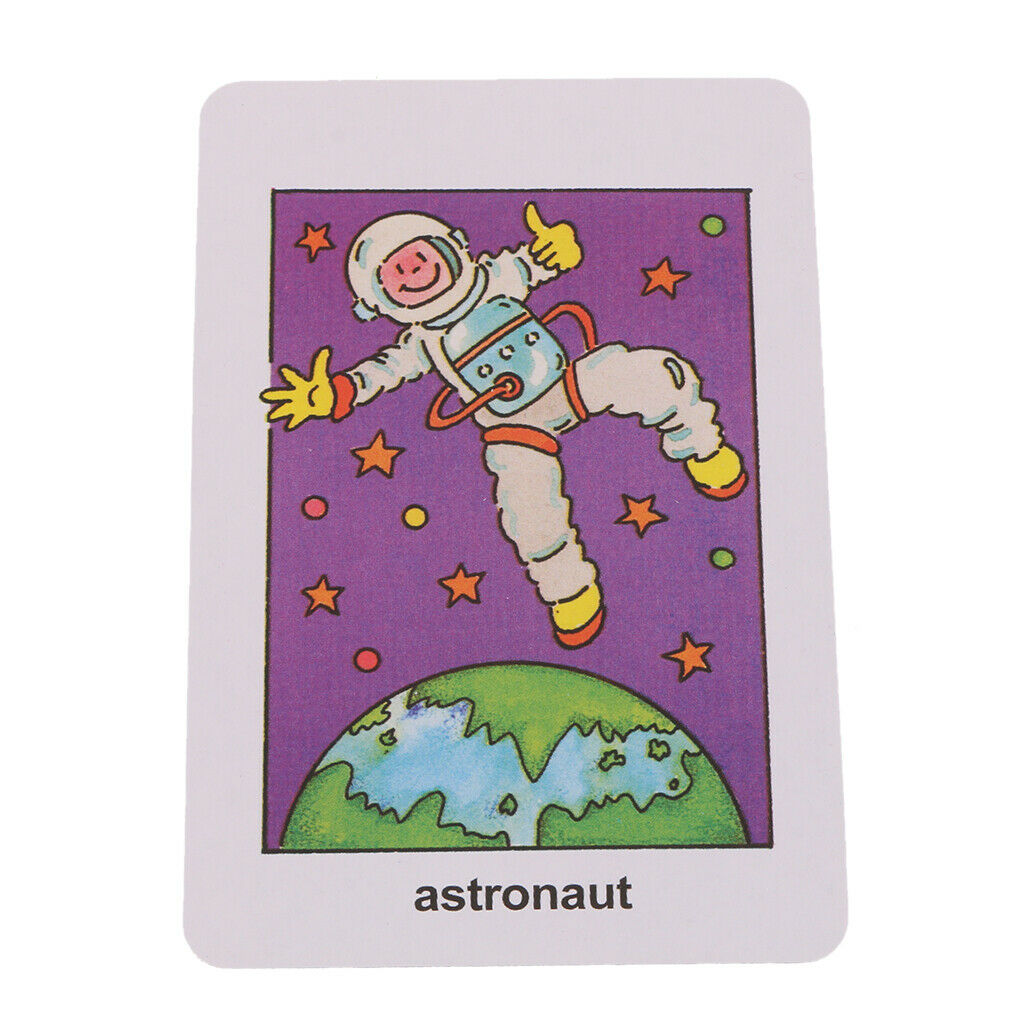36 Pieces Preschool Educational Sight Word Flash Cards Picture Word Card #2