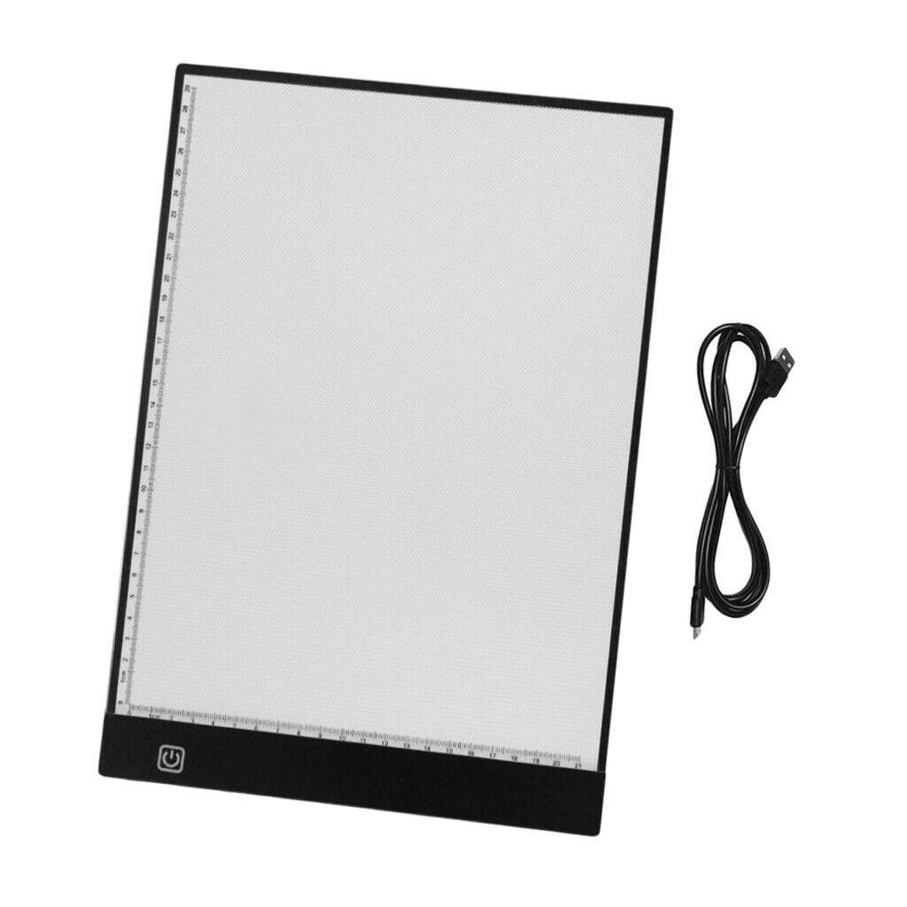 LED light bar Art Tattoo A4 drawing pad table template with scale