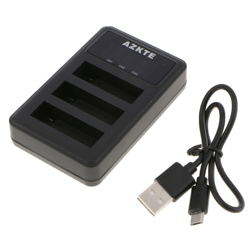 AHDBT-401 3-Channel Battery Charger Charging Cradle Dock Compatible with