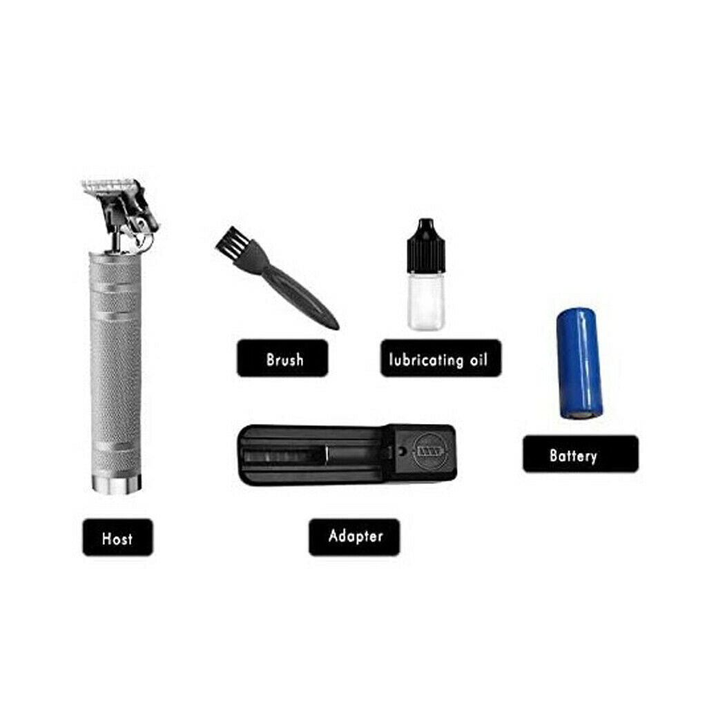 Salon Cordless Hair Sculpture Styling Clipper Trimmer Cut Kit for Men