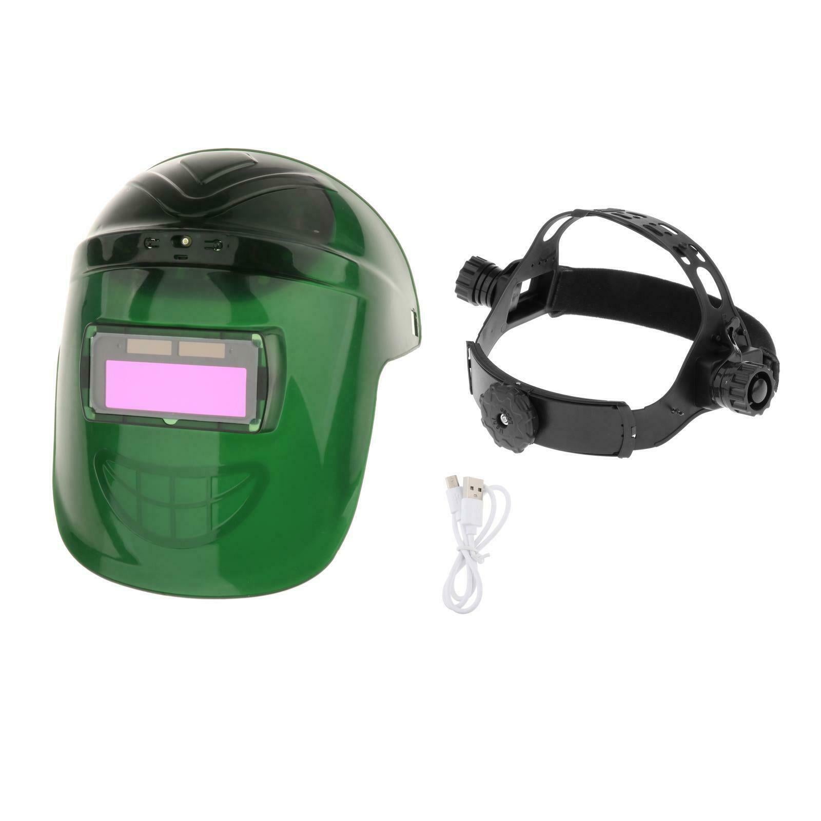 Auto Darkening Welding Helmets w/LED Lights Fans Welder   Eyes Goggles