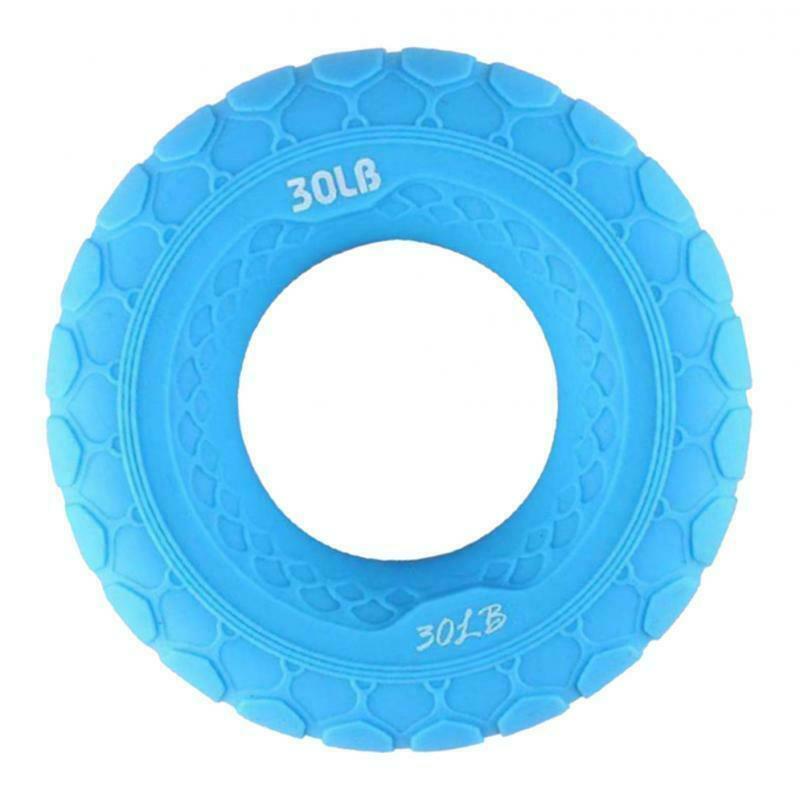3inch 30LB Silicone Strength Wrist Gripper Ring Muscle Power Training Blue