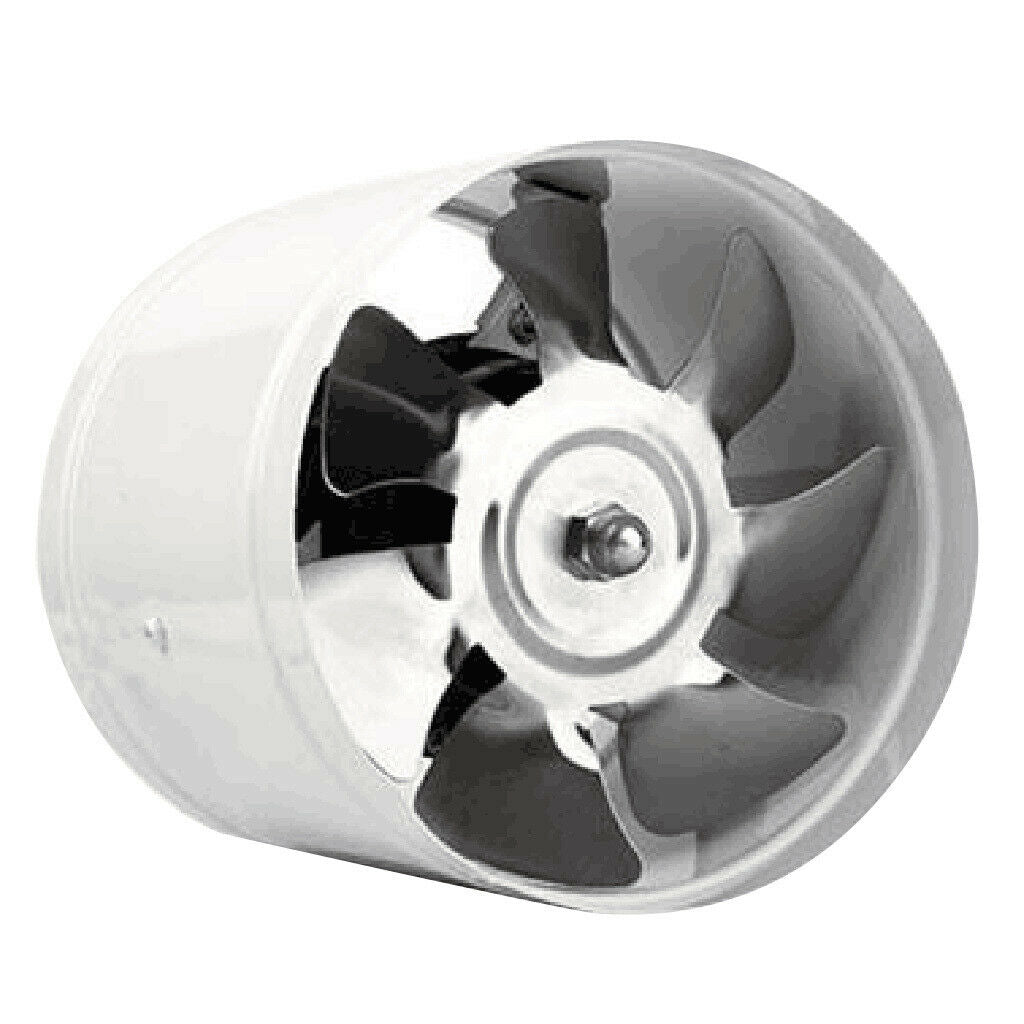 6 inch 40W Inline Duct Booster Fan Ventilation Exhaust Air Blower White