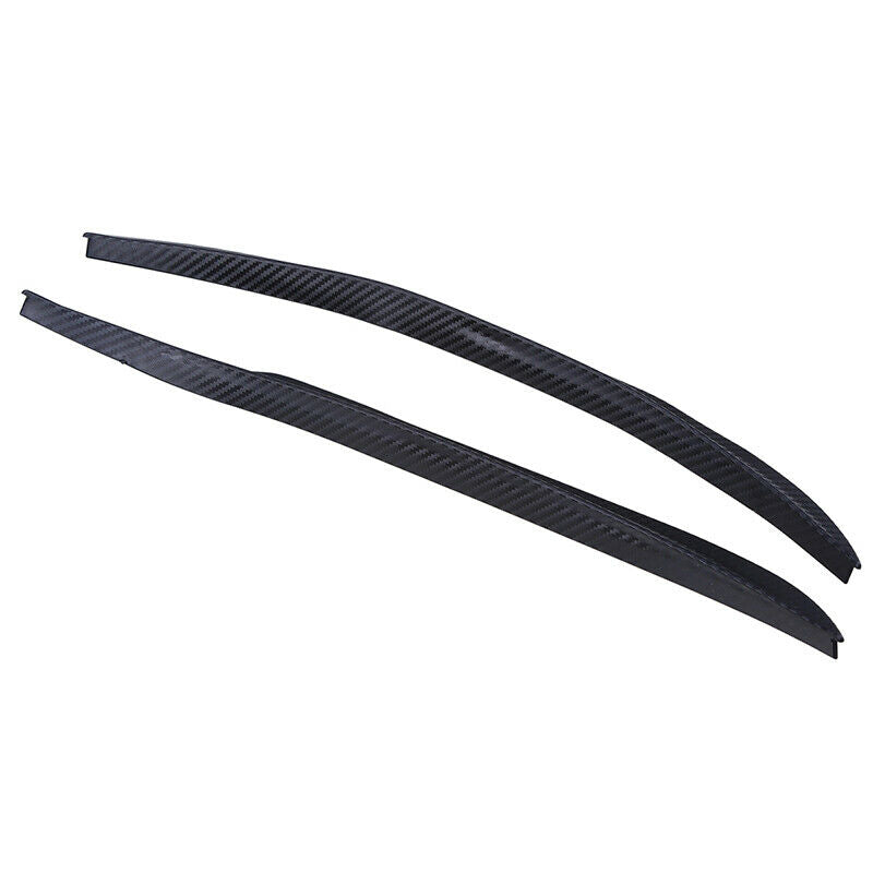 2Pcs Car Carbon Fiber Wheel Eyebrow Lips Fender Flares Protector Strip Universal