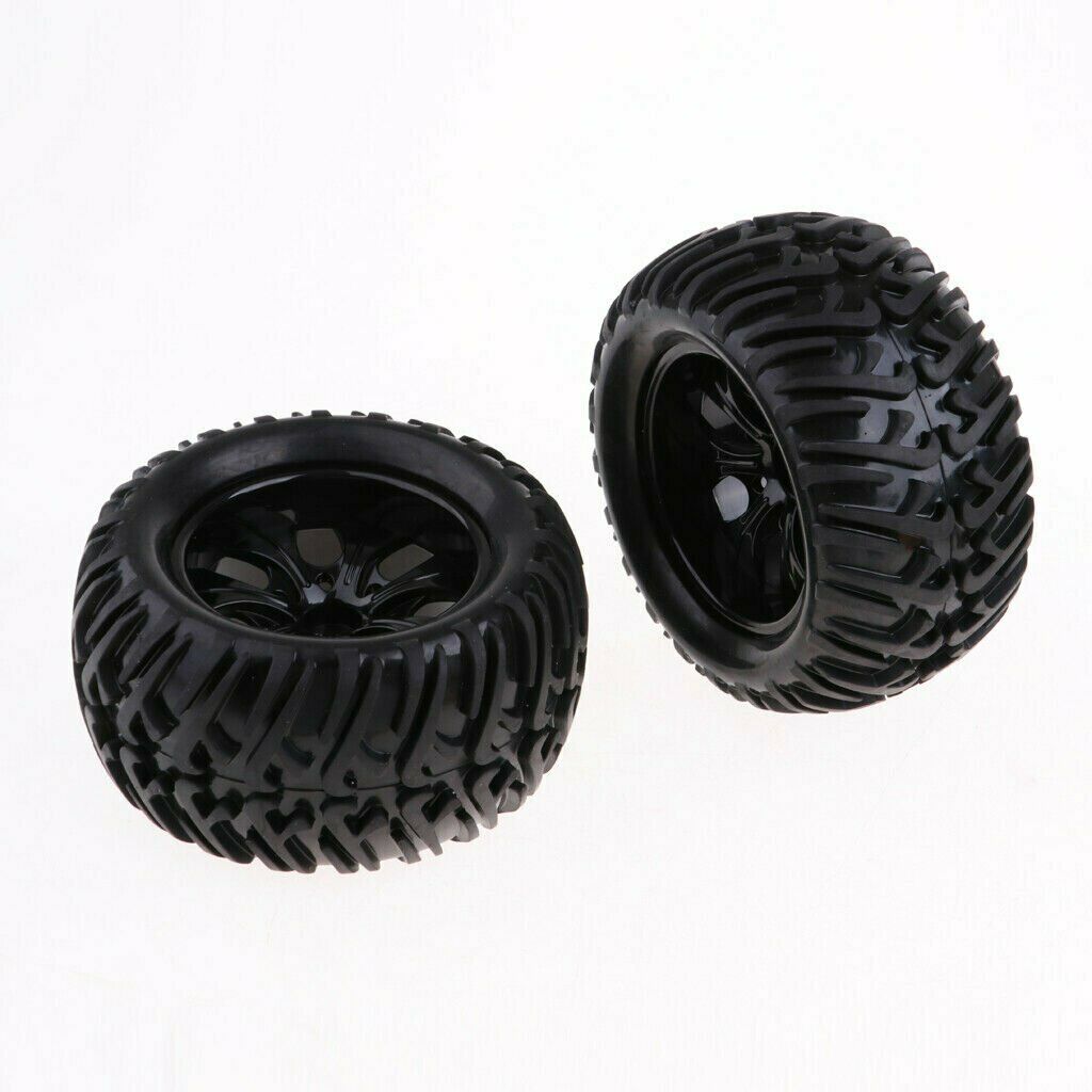 4Pcs Wheels Tire Tyres Set for 1/10 RC Car HPI Savage Flux XS Monster Truck FS