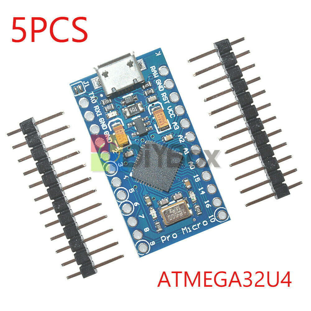 5PCS Pro Micro Leonardo ATmega32U4 5V 16M Replace ATmega328 Pro Mini For Arduino